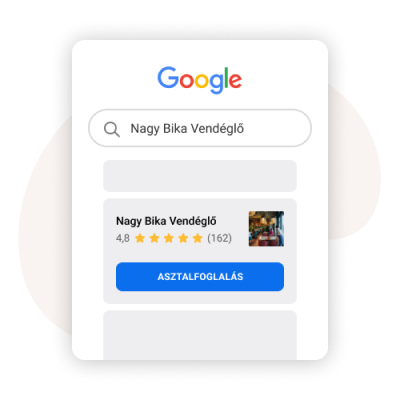 Google foglalások fogadása közvetlenül a google keresőből